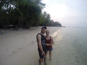 Selfie am Strand von Karimunjawa