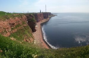 Steilklippe aus Buntsandstein Helgoland