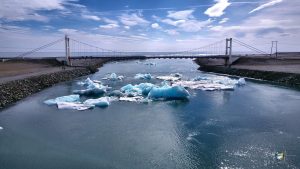 Eisberge im Jökulsárlón