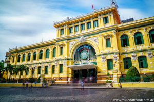 Das Hauptpostamt in Saigon ist auch noch heute eine ganz normale Post.