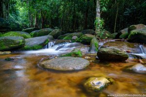 Auf dem Weg zum Wasserfall auf Phu Quoc geht es entlang kleiner Bachläufe