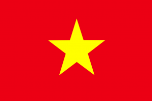 Reiseinformationen für Vietnam - Flagge Vietnam