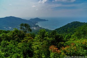 Blick auf die Westküste - Koh Tao Viewpoints