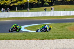 2 Rennmaschinen beim Moto GP auf Phillip Island