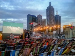 Kino auf einem Hochhaus in Melbourne