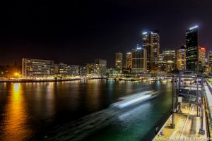 Blick auf den Fährhafen in Sydney Australien