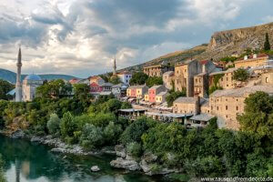 Blick auf den östlichen Teil von Mostar