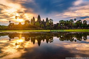 Angkor Wat bei Sonnenaufgang