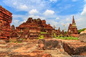 Tempelruinen in Ayutthaya, Thailand