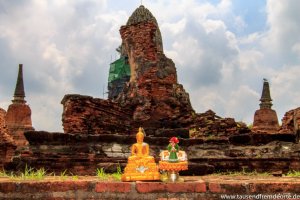 Tempelruine in Ayutthaya