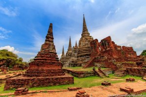 Tempelruinen in Ayutthaya