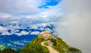 Blick auf das Kehlsteinhaus mit Bergpanorama