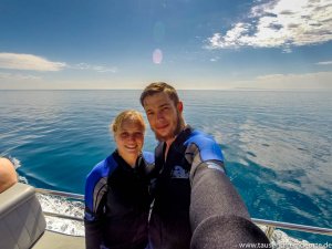 Bild von uns auf dem Boot in Sorrento