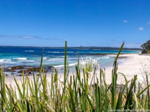 Blick auf Jervis Bay Strand in Australien