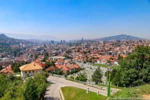 Blick auf Sarajevo von der Gelben Bastion