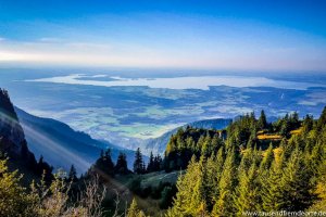 Blick auf den Chiemsee vom Hochgern aus