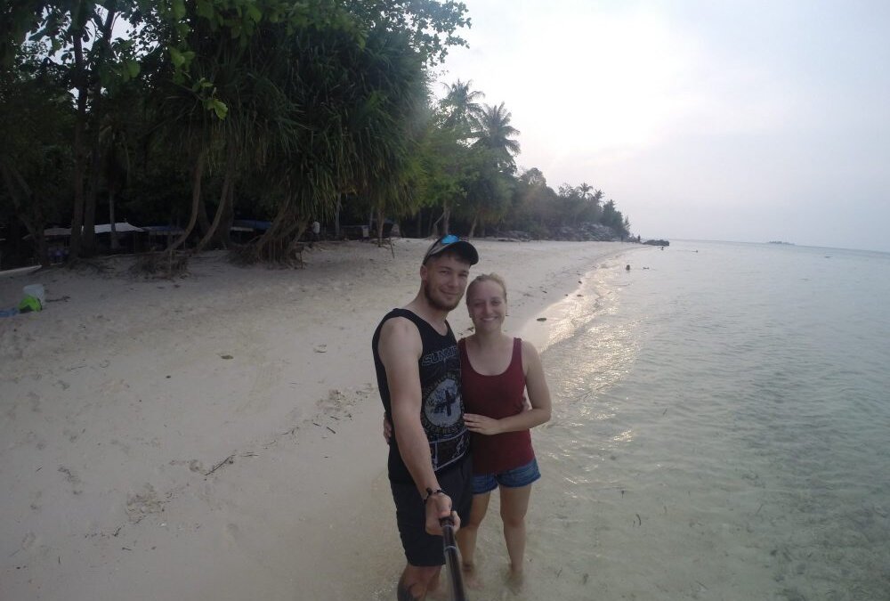 Selfie am Strand von Karimunjawa