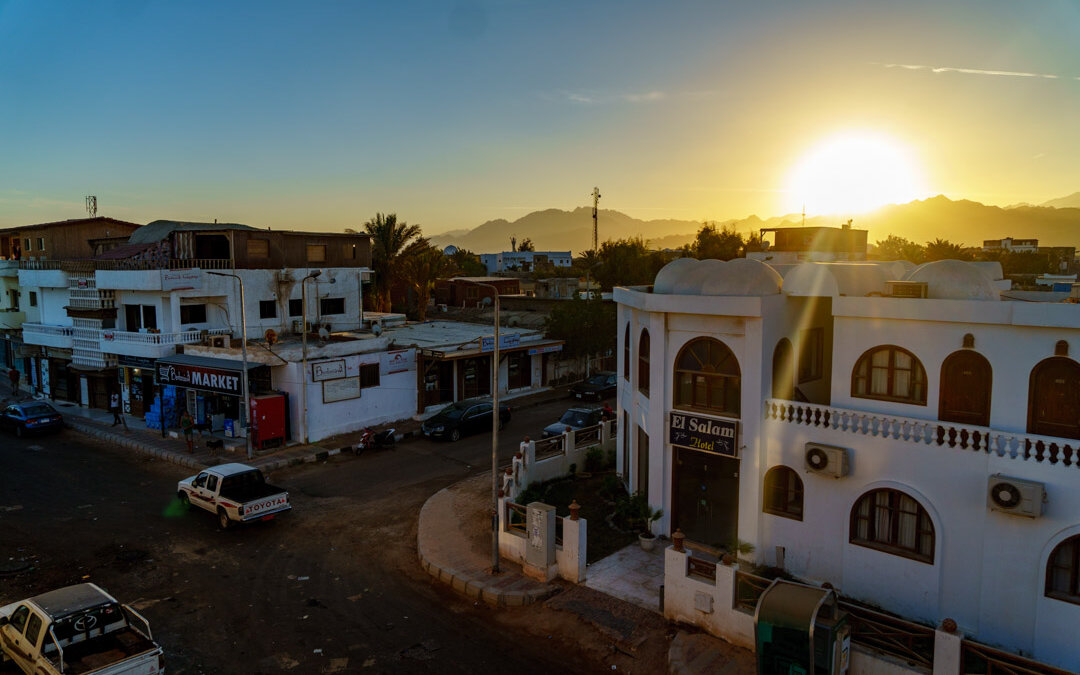 Dahab in Ägypten Sonnenuntergang